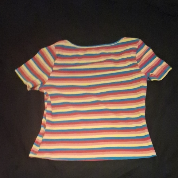 Striped Multicolor Women's Top - Picture 2 of 2
